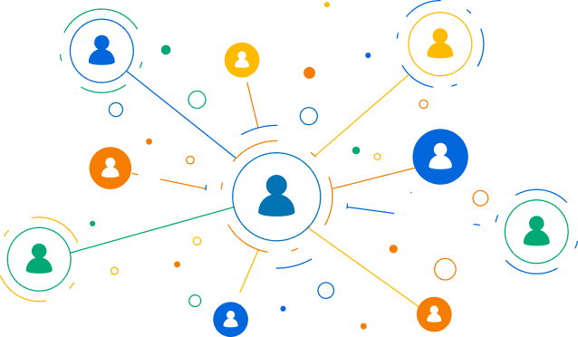 Network visualization showing contextual understanding